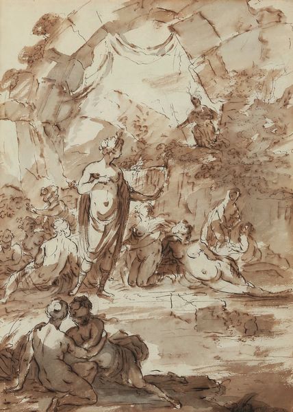 Scuola veneta del XVIII secolo Diana e le ninfe<BR>Diana e Atteone  - Asta Old Masters Paintings - Associazione Nazionale - Case d'Asta italiane