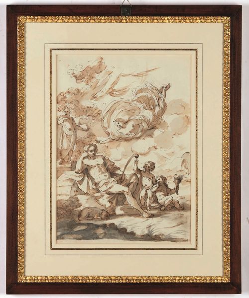 Scuola veneta del XVIII secolo Diana e le ninfe<BR>Diana e Atteone  - Asta Old Masters Paintings - Associazione Nazionale - Case d'Asta italiane