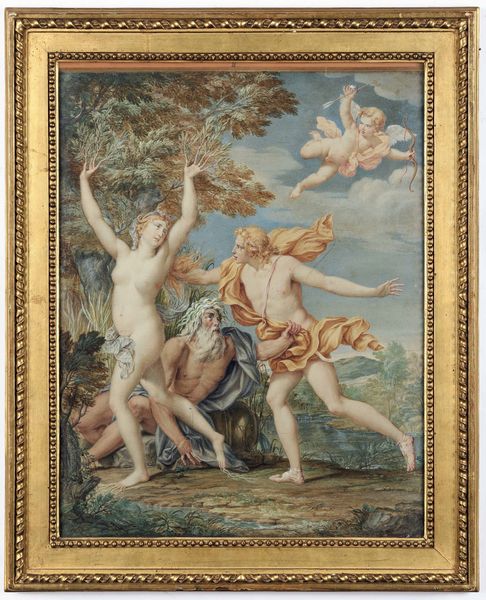 Scuola del XVIII secolo Apollo e Dafne  - Asta Old Masters Paintings - Associazione Nazionale - Case d'Asta italiane