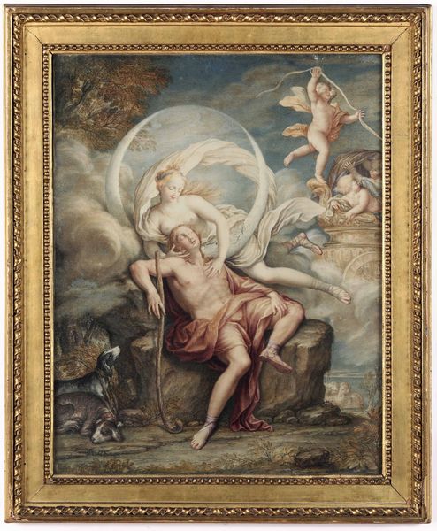 Scuola del XVIII secolo Endimione e Selene  - Asta Old Masters Paintings - Associazione Nazionale - Case d'Asta italiane