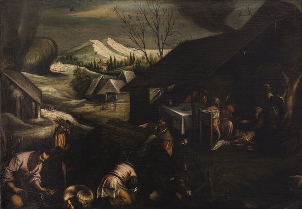 Jacopo Da Ponte detto Jacopo Bassano, Bottega di : Le quattro stagioni  - Asta Old Masters Paintings - Associazione Nazionale - Case d'Asta italiane