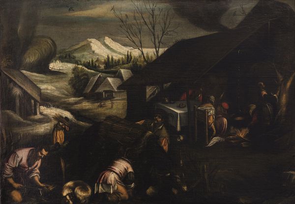 Jacopo Da Ponte detto Jacopo Bassano, Bottega di : Le quattro stagioni  - Asta Old Masters Paintings - Associazione Nazionale - Case d'Asta italiane