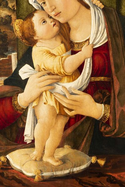 Benedetto Montagna : Madonna con Bambino su sfondo di paesaggio  - Asta Old Masters Paintings - Associazione Nazionale - Case d'Asta italiane