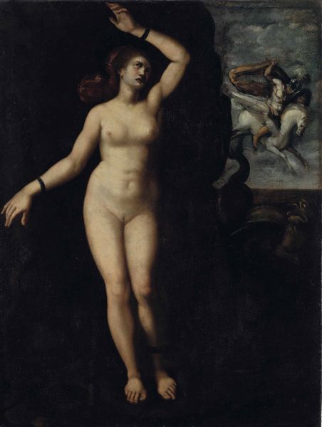 Scuola romana dell'inizio del XVII secolo Perseo e Andromeda  - Asta Old Masters Paintings - Associazione Nazionale - Case d'Asta italiane