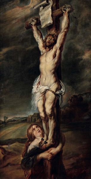 Scuola fiamminga del XVII secolo Crocifissione  - Asta Old Masters Paintings - Associazione Nazionale - Case d'Asta italiane