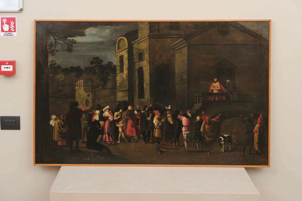 Filippo Angeli detto Filippo Napoletano : Cristo mostrato alla folla  - Asta Old Masters Paintings - Associazione Nazionale - Case d'Asta italiane