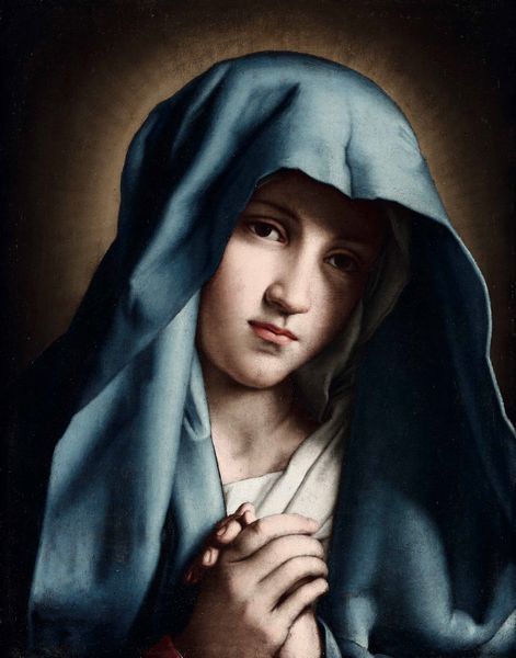 Giovan Battista Salvi detto il Sassoferrato : Busto di Vergine orante  - Asta Old Masters Paintings - Associazione Nazionale - Case d'Asta italiane