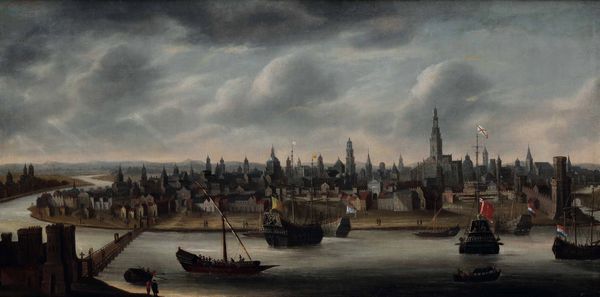 Scuola olandese del XVII secolo Veduta della citt di Anversa  - Asta Old Masters Paintings - Associazione Nazionale - Case d'Asta italiane
