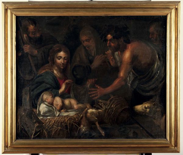 Giovanni Benedetto Castiglione detto Il Grechetto : Adorazione del Bambino  - Asta Old Masters Paintings - Associazione Nazionale - Case d'Asta italiane