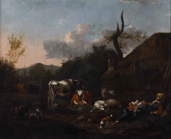 Johannes van der Bent : Il riposo dei pastori  - Asta Old Masters Paintings - Associazione Nazionale - Case d'Asta italiane