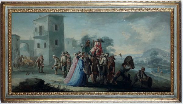 Pieter Mauritz Bolckman : L'arrivo dell�indovino al villaggio  - Asta Old Masters Paintings - Associazione Nazionale - Case d'Asta italiane