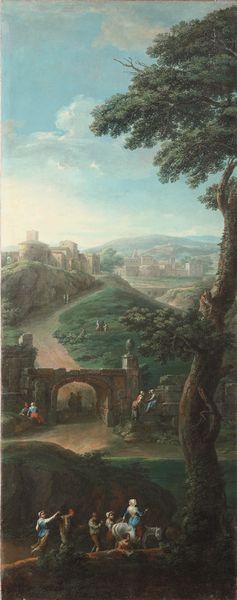 Paolo Anesi (Roma 1697 - Roma 1761) e Paolo Monaldi (Roma 1710 - Roma 1779) Scorci con architetture e figure di contadini  - Asta Old Masters Paintings - Associazione Nazionale - Case d'Asta italiane