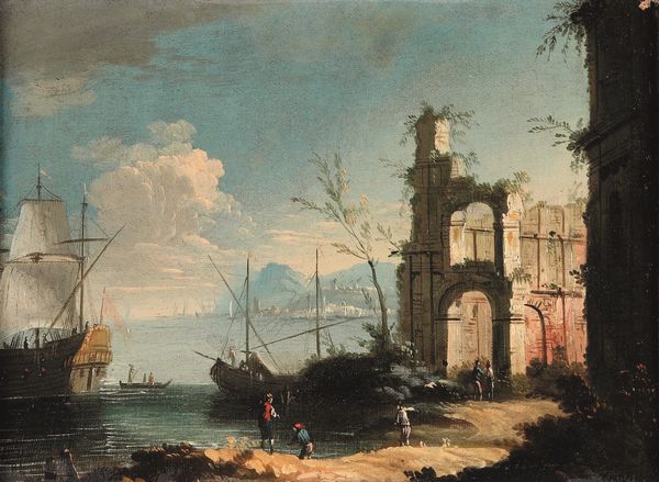 Gaetano Vetturali : Vedute di porto  - Asta Old Masters Paintings - Associazione Nazionale - Case d'Asta italiane
