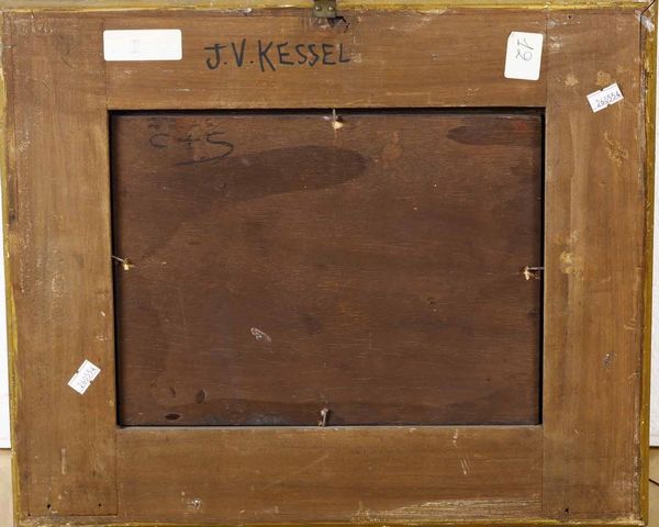 Jan Van Kessel, nei modi di : Natura morta con vaso di fiori, verdure e tartaruga  - Asta Old Masters Paintings - Associazione Nazionale - Case d'Asta italiane