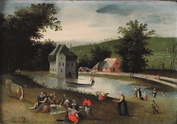 Abel Grimmer : Scena campestre con laghetto  - Asta Old Masters Paintings - Associazione Nazionale - Case d'Asta italiane