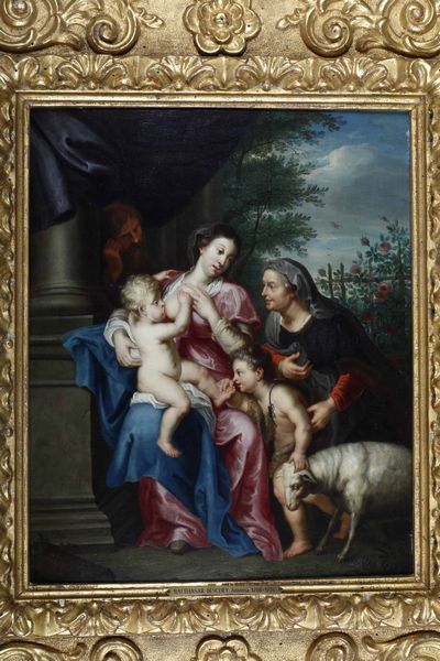 Balthasar Beschey : Sacra Famiglia con San Giovannino e Sant'Anna  - Asta Old Masters Paintings - Associazione Nazionale - Case d'Asta italiane