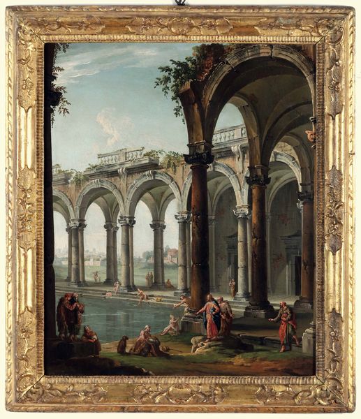 Antonio Joli : La piscina di Betsabea  - Asta Old Masters Paintings - Associazione Nazionale - Case d'Asta italiane