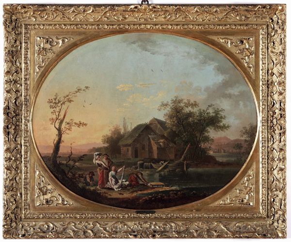 Paul Huet : Paesaggi con lavandaie  - Asta Old Masters Paintings - Associazione Nazionale - Case d'Asta italiane