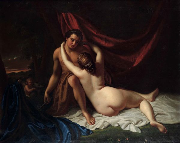 Scuola neoclassica del XIX secolo Venere e Adone  - Asta Old Masters Paintings - Associazione Nazionale - Case d'Asta italiane