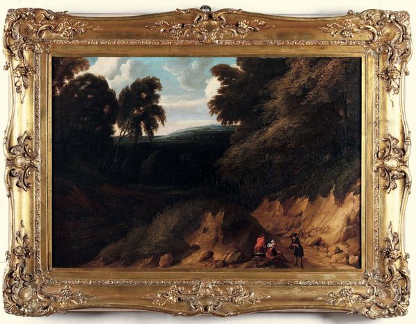 Lodewijk de Vadder : Paesaggio con viandanti  - Asta Old Masters Paintings - Associazione Nazionale - Case d'Asta italiane
