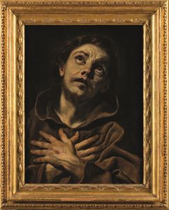 Orazio Borgianni, Ambito di : San Francesco D�Assisi  - Asta Old Masters Paintings - Associazione Nazionale - Case d'Asta italiane
