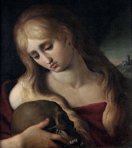 Scuola emiliana del XVIII secolo Maddalena penitente  - Asta Old Masters Paintings - Associazione Nazionale - Case d'Asta italiane