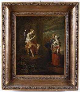 Scuola del XVIII secolo L'Angelo appare ad Agar e Ismaele  - Asta Old Masters Paintings - Associazione Nazionale - Case d'Asta italiane