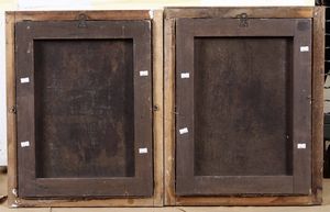 Scuola della fine del XVIII-inizio XIX secolo Nature morte con vasi di fiori  - Asta Old Masters Paintings - Associazione Nazionale - Case d'Asta italiane