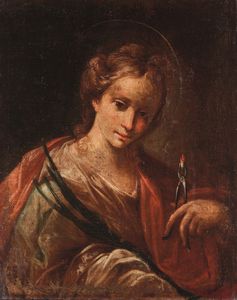 Scuola del XVII secolo Santa Apollonia  - Asta Old Masters Paintings - Associazione Nazionale - Case d'Asta italiane