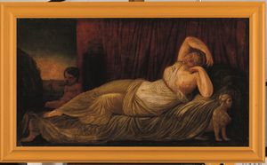 Scuola neoclassica del XIX secolo Venere e Amore  - Asta Old Masters Paintings - Associazione Nazionale - Case d'Asta italiane