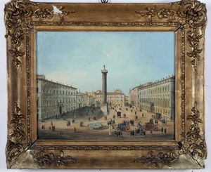 Scuola del XIX secolo Vedute di Roma  - Asta Old Masters Paintings - Associazione Nazionale - Case d'Asta italiane