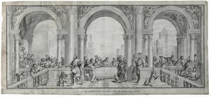 Giacomo Leonardis - Cena in casa Levi di Veronese