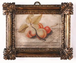 Octavianus Monfort, Attribuito a : Nature morte con composizioni di frutta  - Asta Old Masters Paintings - Associazione Nazionale - Case d'Asta italiane