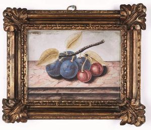 Octavianus Monfort, Attribuito a : Nature morte con composizioni di frutta  - Asta Old Masters Paintings - Associazione Nazionale - Case d'Asta italiane
