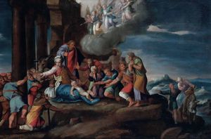 Giovanni Battista Ramenghi detto il Bagnocavallo : Adorazione dei pastori  - Asta Old Masters Paintings - Associazione Nazionale - Case d'Asta italiane
