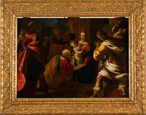 Carlo Ceresa : Adorazione dei Magi  - Asta Old Masters Paintings - Associazione Nazionale - Case d'Asta italiane