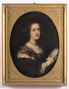 Justus Sustermans : Ritratto di dama, probabilmente Vittoria della Rovere  - Asta Old Masters Paintings - Associazione Nazionale - Case d'Asta italiane