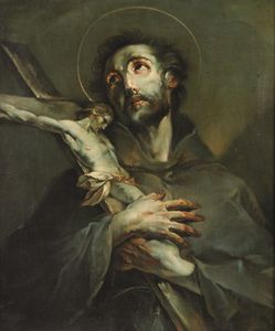 Pietro Antonio Magatti, Attribuito a : Estasi di San Francesco  - Asta Old Masters Paintings - Associazione Nazionale - Case d'Asta italiane