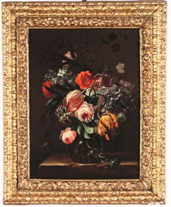 Scuola fiamminga del XVII secolo Nature morte con vasi di fiori  - Asta Old Masters Paintings - Associazione Nazionale - Case d'Asta italiane