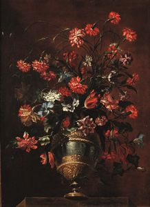 Mario Nuzzi detto Mario dei Fiori : Natura morta con vaso di fiori  - Asta Old Masters Paintings - Associazione Nazionale - Case d'Asta italiane