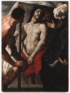 Scuola napoletana XVII secolo Ecce Homo  - Asta Old Masters Paintings - Associazione Nazionale - Case d'Asta italiane