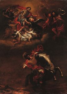 Giacomo Del Po, Ambito di : Conversione di San Paolo  - Asta Old Masters Paintings - Associazione Nazionale - Case d'Asta italiane