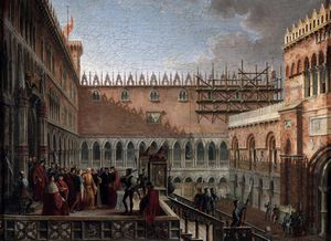 Giuseppe Borsato, Attribuito a - La condanna del doge Marin Faliero