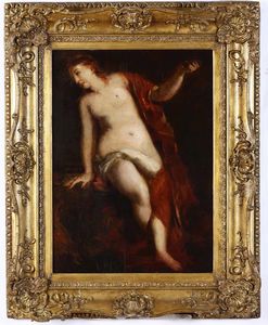 Scuola del XVII secolo Nudo femminile  - Asta Old Masters Paintings - Associazione Nazionale - Case d'Asta italiane