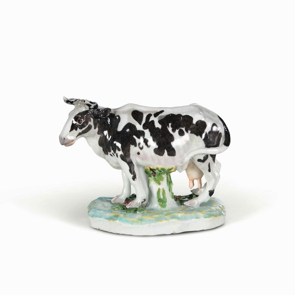Rarissima figurina di mucca<BR>Meissen, 1735 circa <BR>Modello di J.J.Kaendler, 1735 circa<BR>  - Asta Maioliche e Porcellane - Associazione Nazionale - Case d'Asta italiane