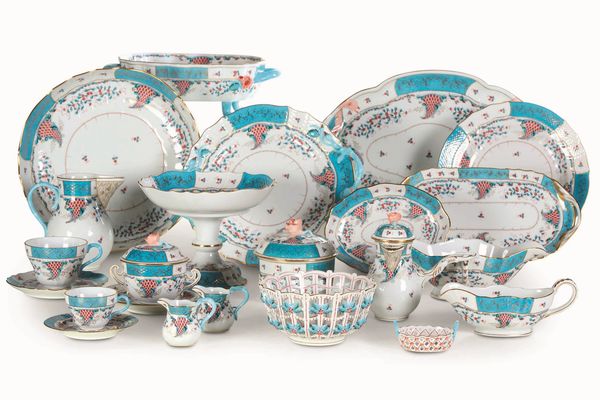 Raro servizio da tavola Cornucopia<BR>Ungheria, Manifattura Herend, 1960-1970 circa<BR>  - Asta Maioliche e Porcellane - Associazione Nazionale - Case d'Asta italiane