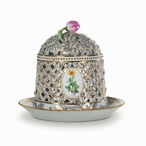 Gelatiera dal Servizio Flora Danica<BR>Danimarca, Manifattura Royal Copenhagen, 1985-2004  - Asta Maioliche e Porcellane - Associazione Nazionale - Case d'Asta italiane