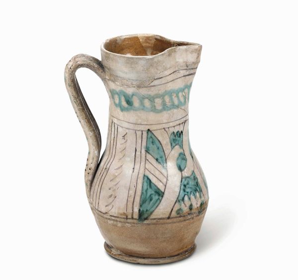 Boccale <BR>Orvieto, XIIIXIV secolo  - Asta Maioliche e Porcellane - Associazione Nazionale - Case d'Asta italiane