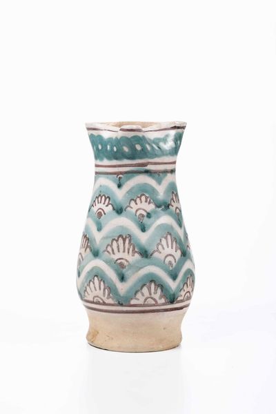 Boccale <BR>Romagna, probabilmente Faenza, fine del XIV secolo (?)  - Asta Maioliche e Porcellane - Associazione Nazionale - Case d'Asta italiane