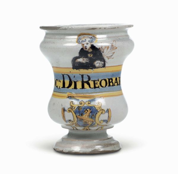Piccolo albarello<BR>Italia centrale, met del XVII secolo<BR>  - Asta Maioliche e Porcellane - Associazione Nazionale - Case d'Asta italiane